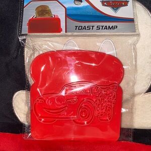 Disney Cars lightening McQueen  Red Toast Stamp